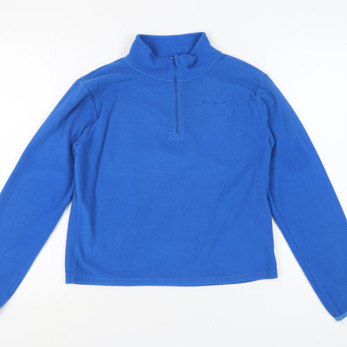Peter Storm Girls Blue 1/4 Zip Fleece Sweatshirt 13 Years
