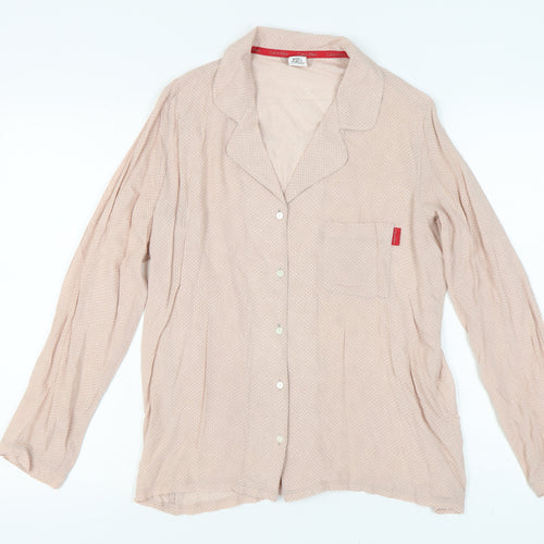 Calvin Klein Women's Beige Pyjama Shirt M