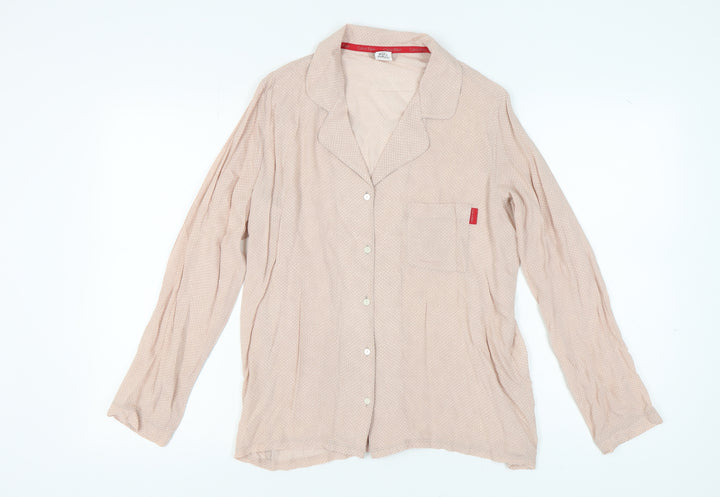 Calvin Klein Women's Beige Pyjama Shirt M