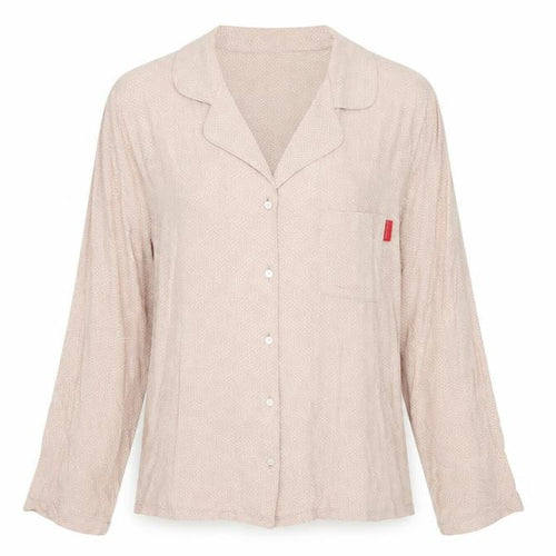 Calvin Klein Women's Beige Pyjama Shirt M
