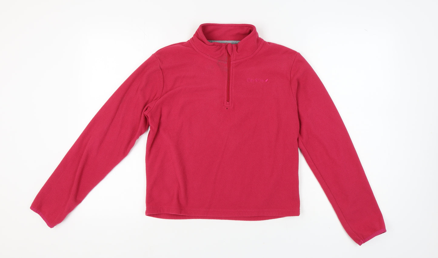Peter Storm Girls Red Fleece Pullover Sweatshirt 13 Years