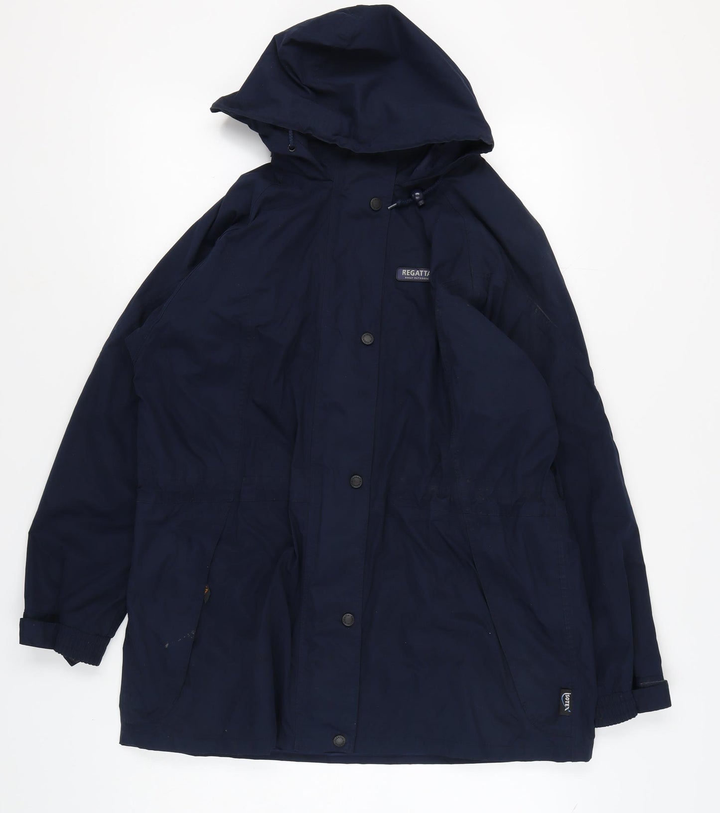 Regatta Women's Blue Parka, Size 14, Hooded Waterproof