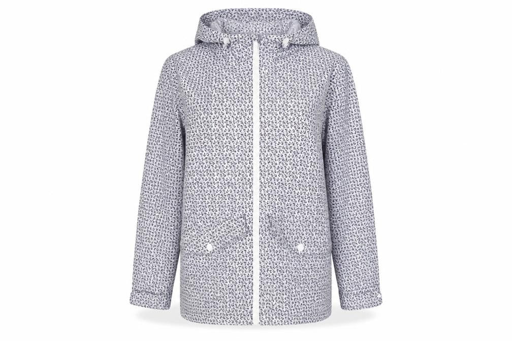Front view of Craghoppers Women's Blue Rain Coat Jacket, size 8
