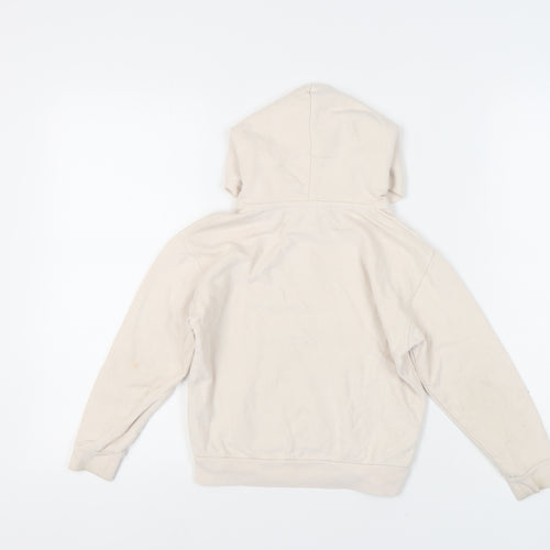 Reiss Girls Beige Hoodie, 6-7 Years, Cotton Pullover