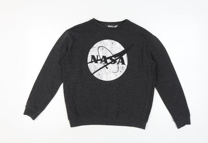 NASA Graphic Sweatshirt, Black, Size 10
