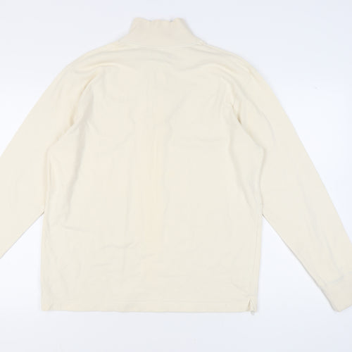 Sonneti Men's Beige Henley Long Sleeve Sweatshirt - Size L