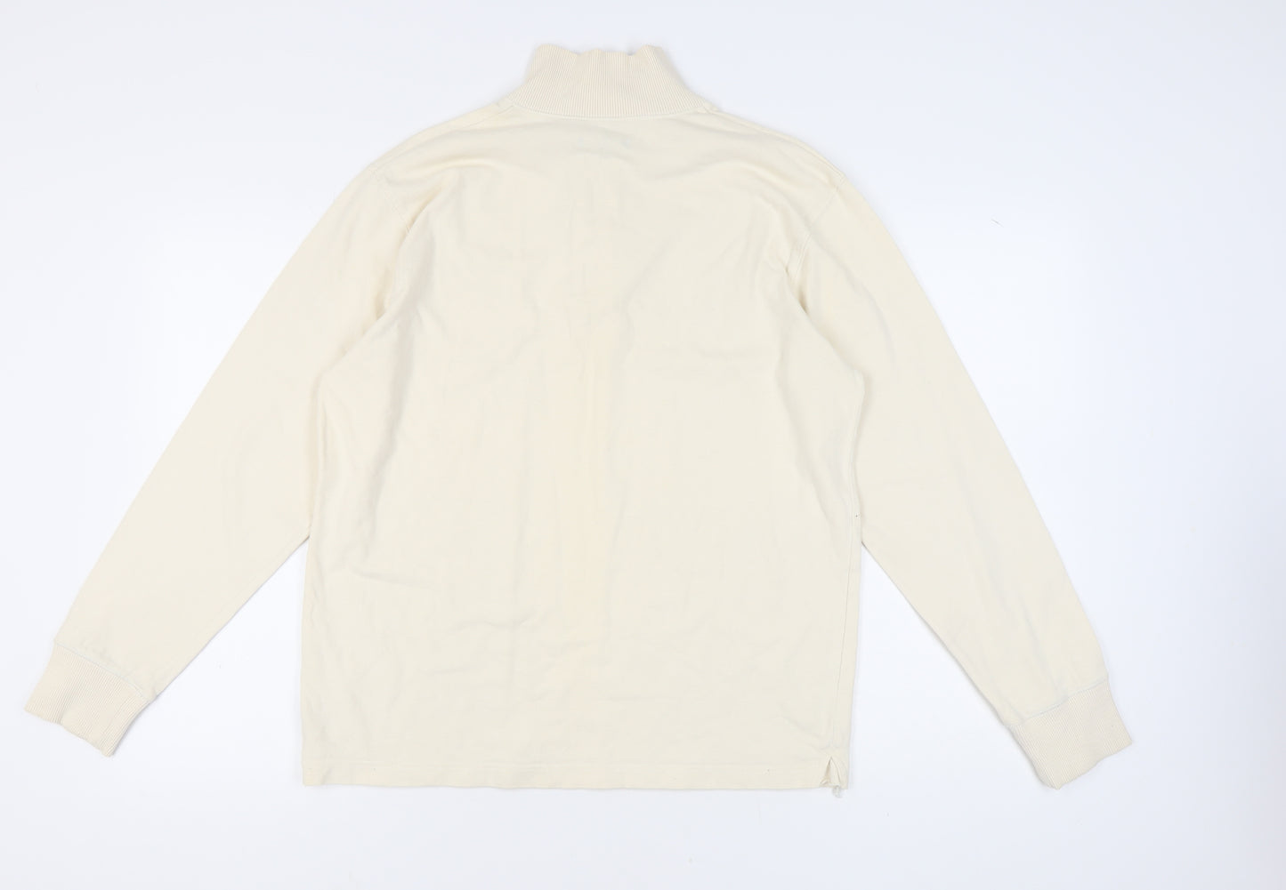 Sonneti Men's Beige Henley Long Sleeve Sweatshirt - Size L