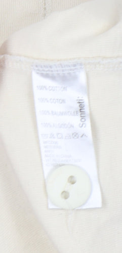 Sonneti Men's Beige Henley Long Sleeve Sweatshirt - Size L