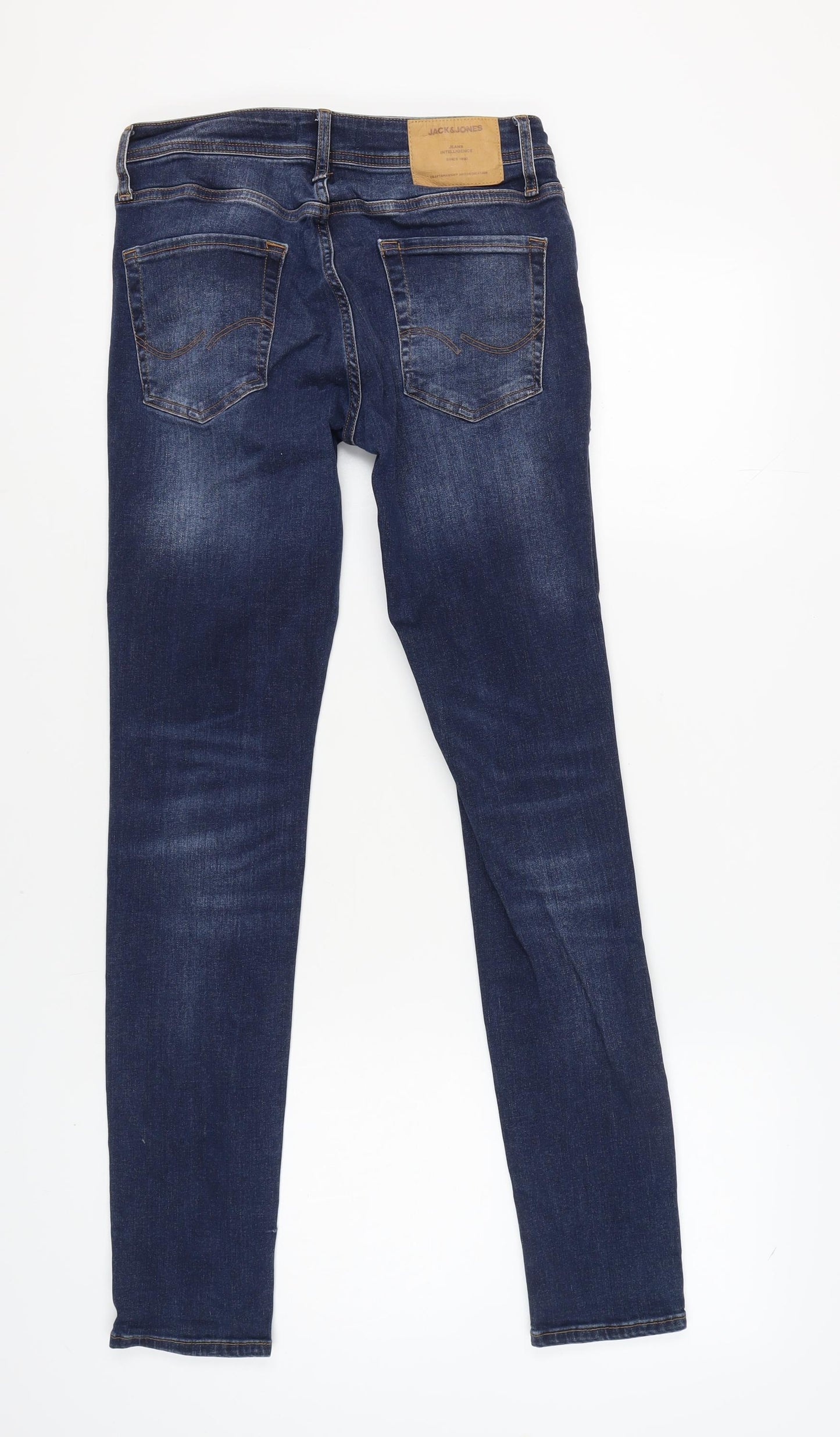 Jack & Jones Men's Blue Straight Jeans, 31 Waist, 32 Leg