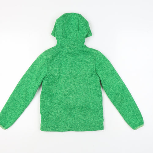 Comptoir Des Montagnes Boys Green Hooded Jacket, 10 Years