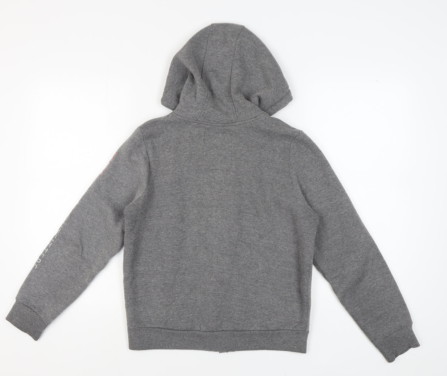 Tokyo Laundry Women's Grey Full Zip Hoodie, S, Logo Accent