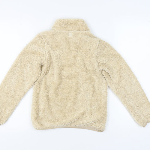 Mountain Warehouse Girls Beige Fleece 1/2 Zip Sweatshirt 9-10 Yrs