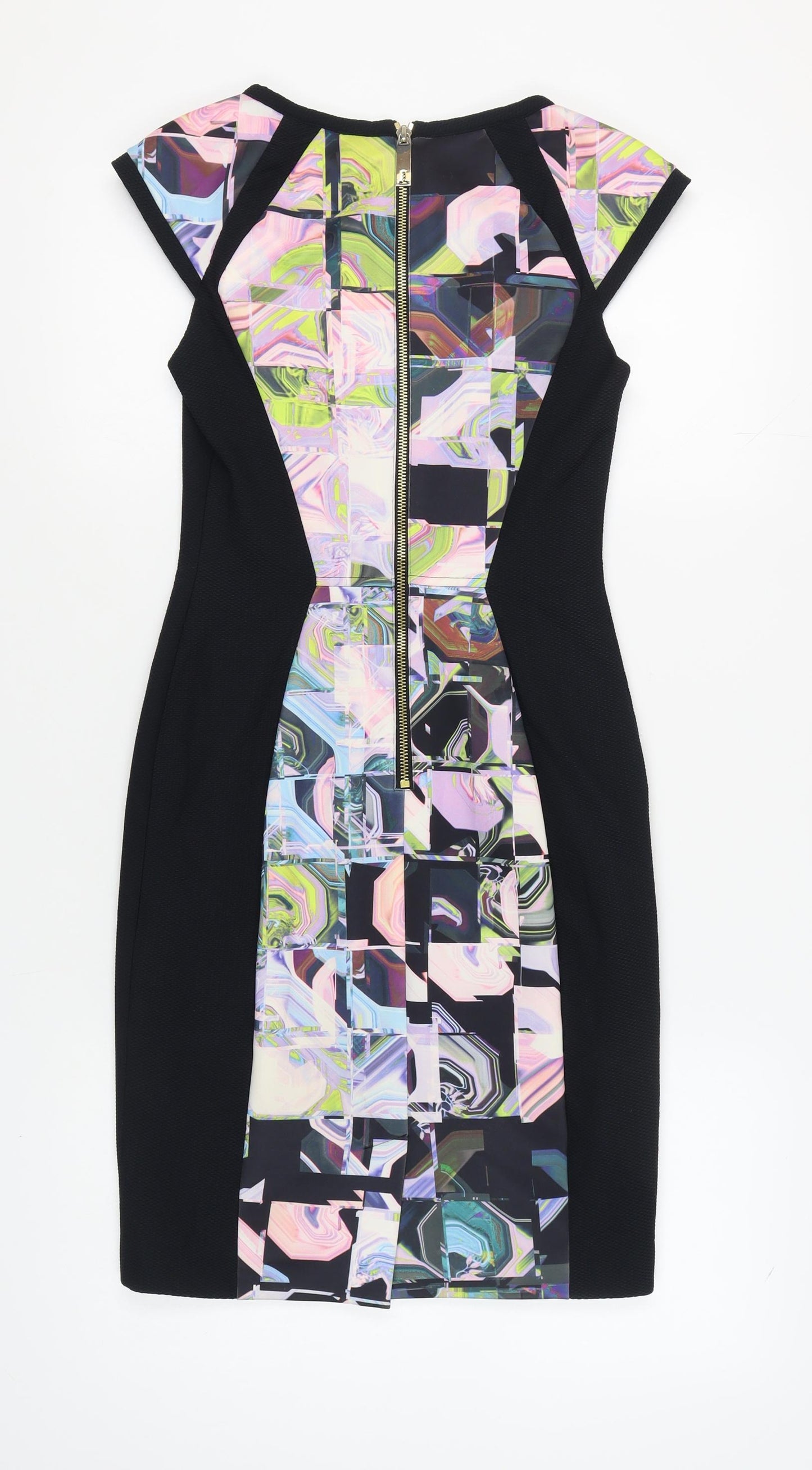 Ted Baker Women's Geometric Multicoloured Dress Size 6