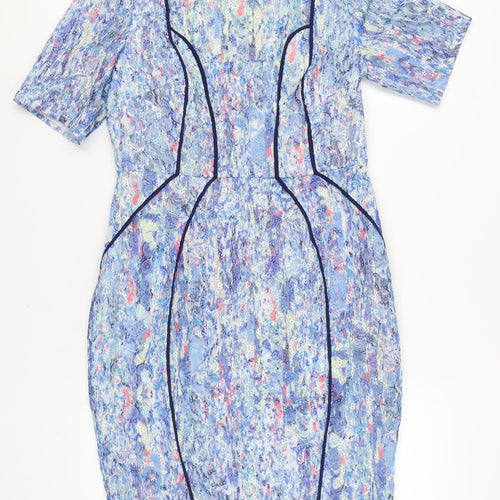 Whistles Women's Blue Knee-Length Dress, Size 12