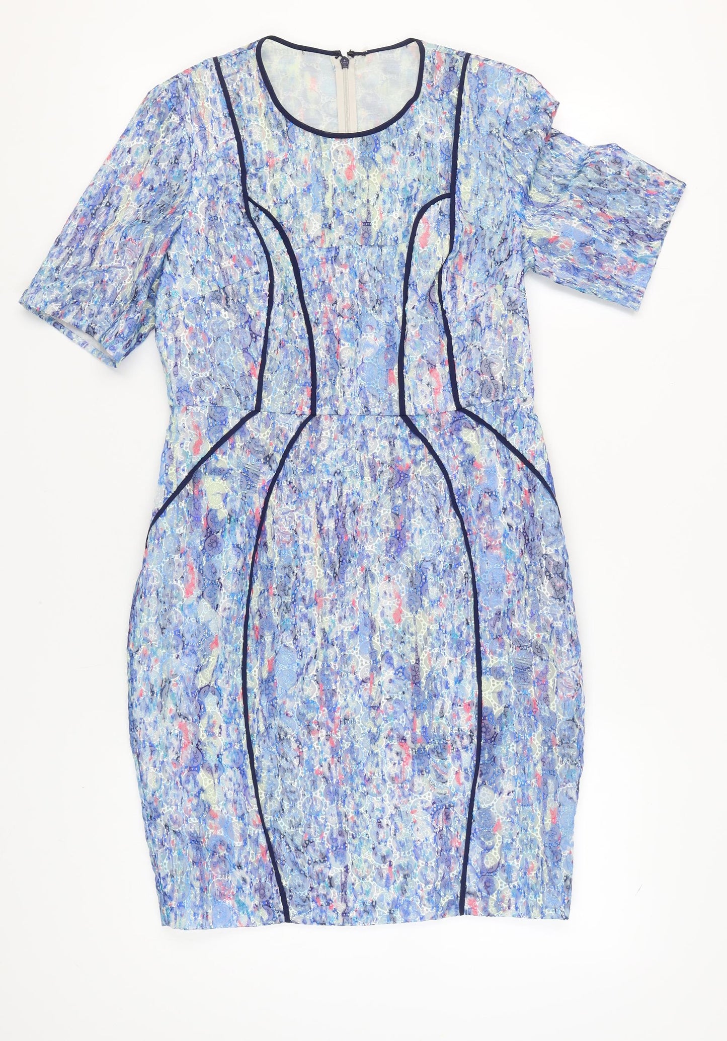 Whistles Women's Blue Knee-Length Dress, Size 12