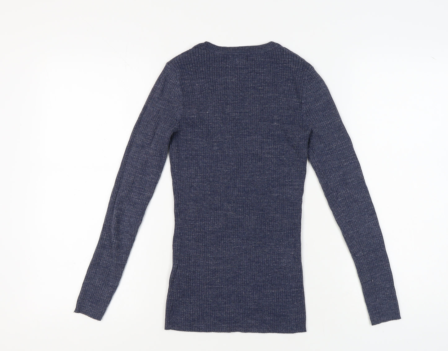 Fat Face Women's Blue Crew Neck Pullover Jumper Size 8