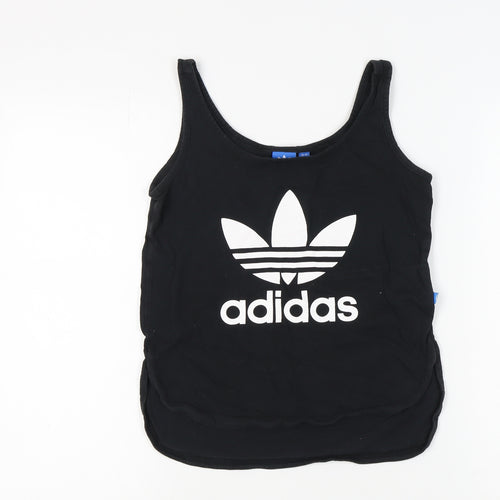 Adidas Women's Black Tank Top UK Size 8 Gym Training