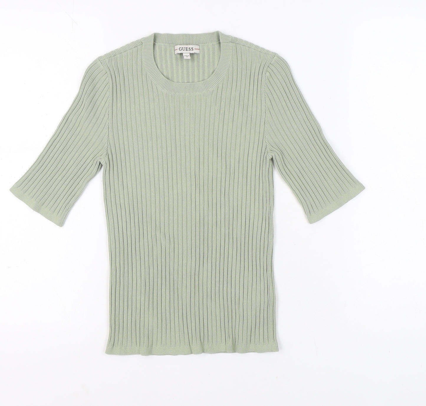 Guess Women’s Green 3/4 Sleeve Knit T-Shirt M