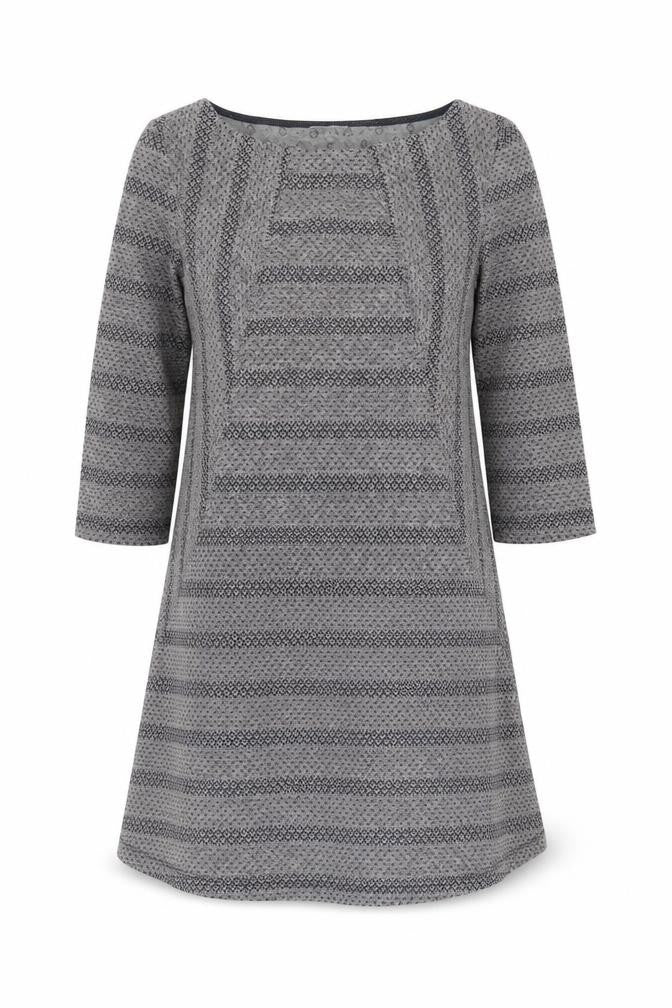 Front view of White Stuff Women's Blue Shift Dress, size 12