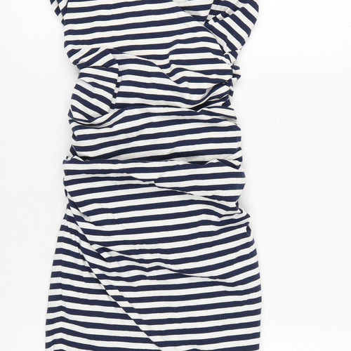 Boden Women's Multicoloured Striped Bodycon Dress Size 6