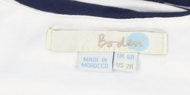 Boden Women's Multicoloured Striped Bodycon Dress Size 6