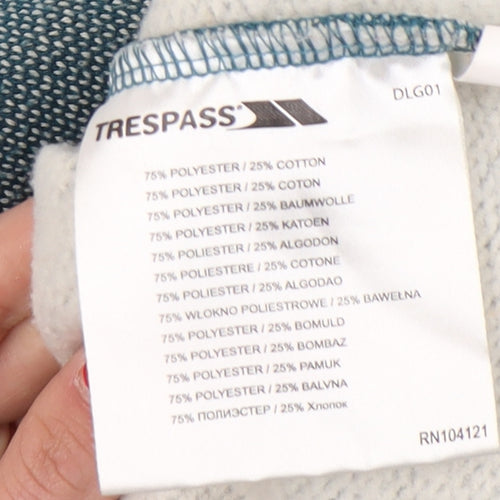 Trespass Unisex Blue XS Full Zip Hoodie
