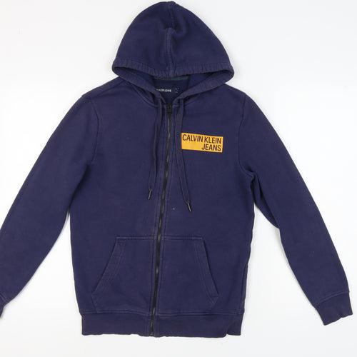 Calvin Klein Men's Blue Full Zip Hoodie S