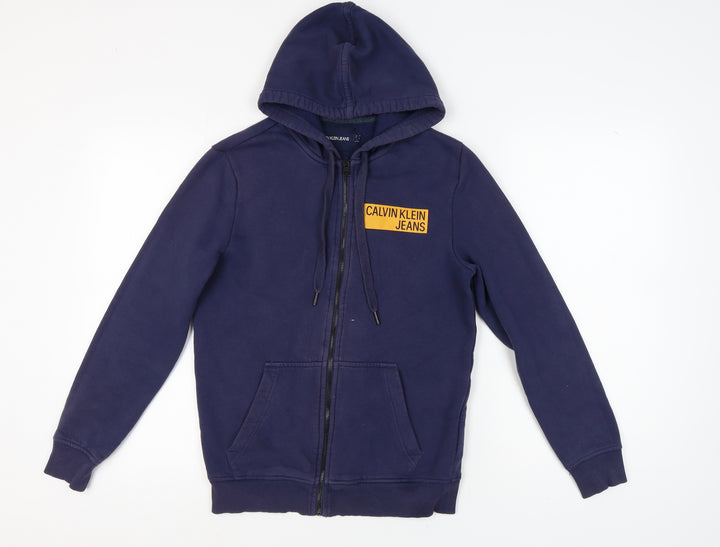 Calvin Klein Men's Blue Full Zip Hoodie S