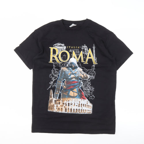 Fruit of the Loom Men's Black M Graphic T-Shirt