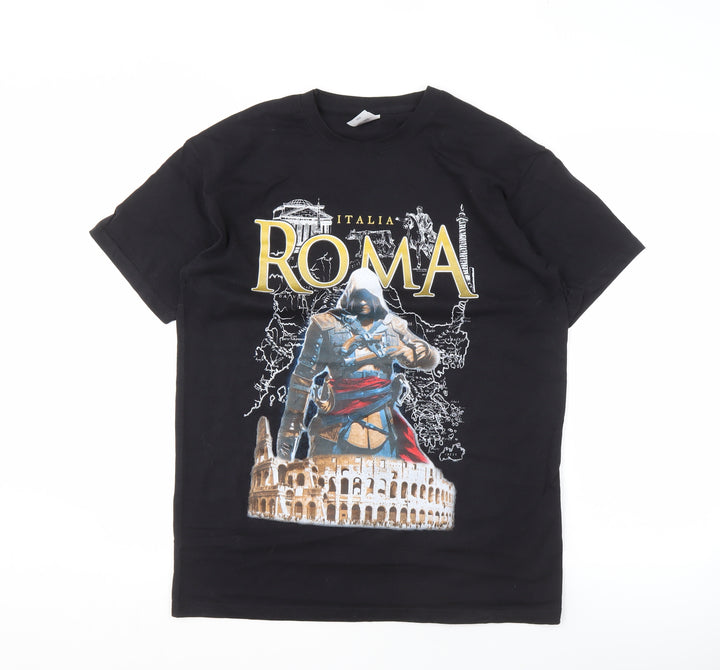 Fruit of the Loom Men's Black M Graphic T-Shirt