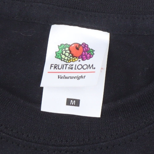 Fruit of the Loom Men's Black M Graphic T-Shirt