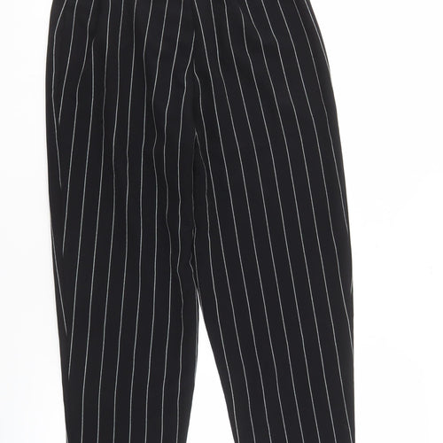 Divided Women's Black Striped Trousers Size 8