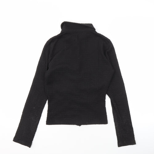 Stradivarius Women's Black Button-Up Shirt Size S