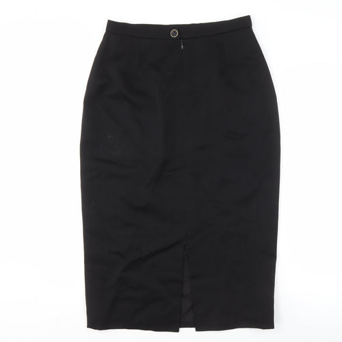 Claude Bert Women's Black Wool Pencil Skirt