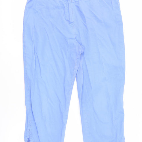 Bonmarché Women's Blue Capri Trousers 14