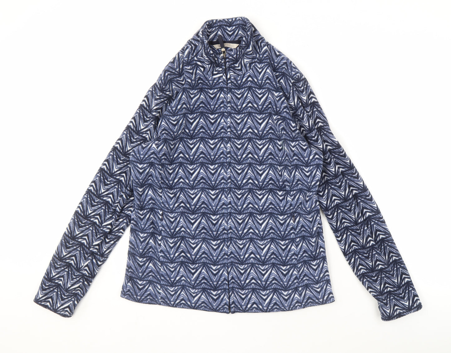Marks and Spencer Women's Blue Geometric Jacket Size 14