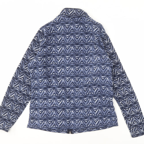 Marks and Spencer Women's Blue Geometric Jacket Size 14