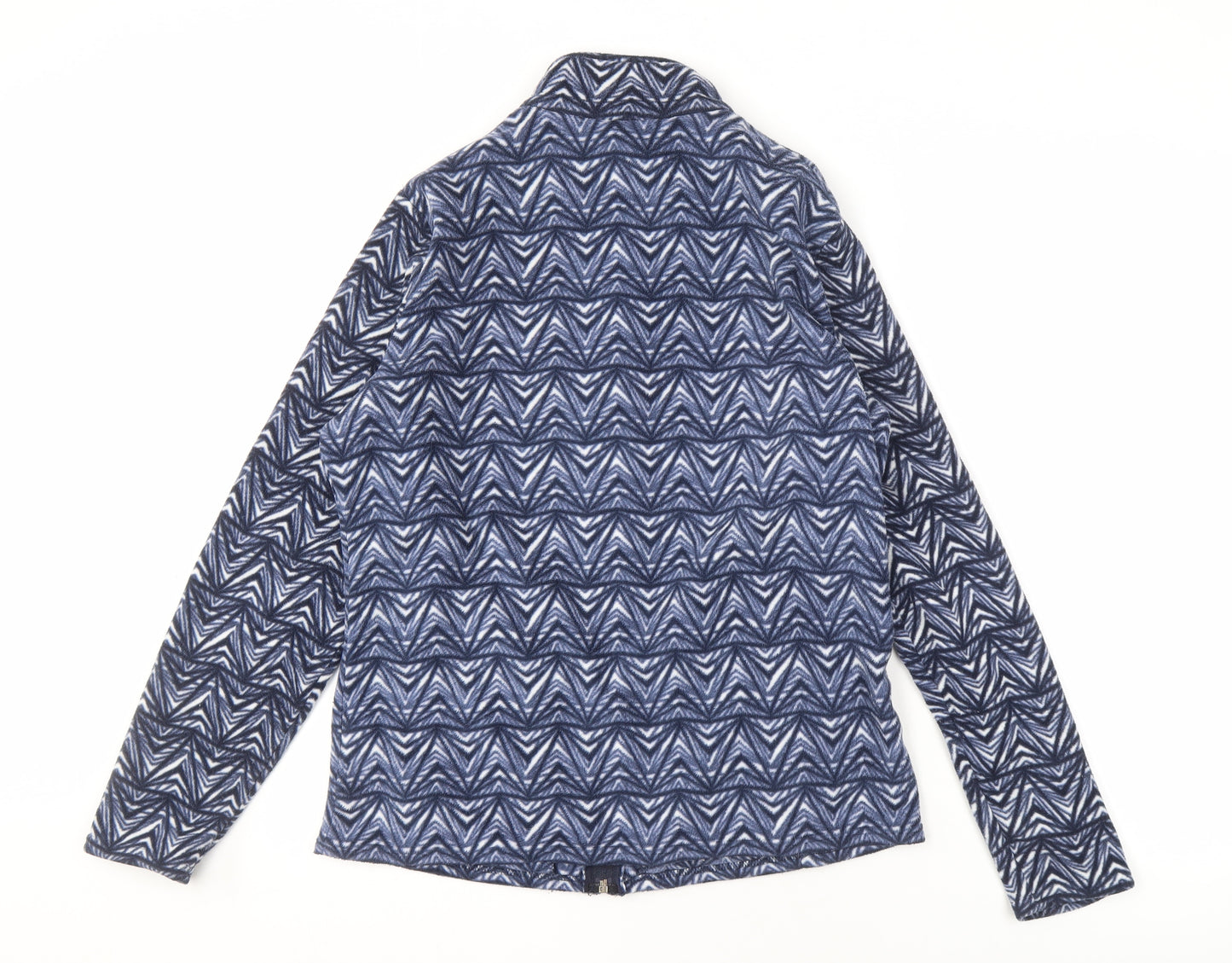 Marks and Spencer Women's Blue Geometric Jacket Size 14