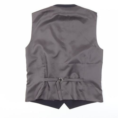 Next Men's Blue Suit Waistcoat, Size 40R, Business Style