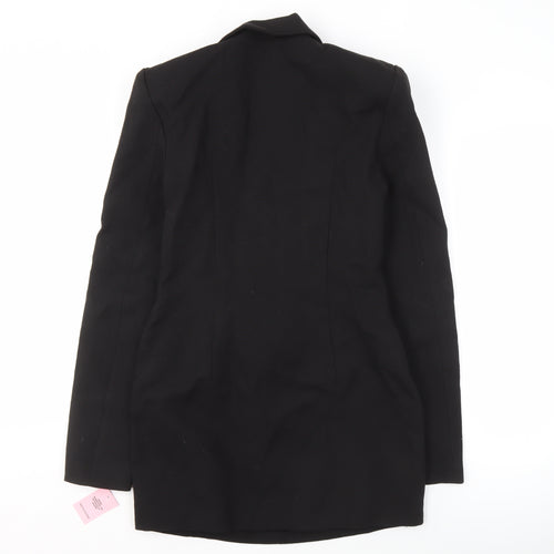 PrettyLittleThing Women's Black Tuxedo Blazer, Size 12