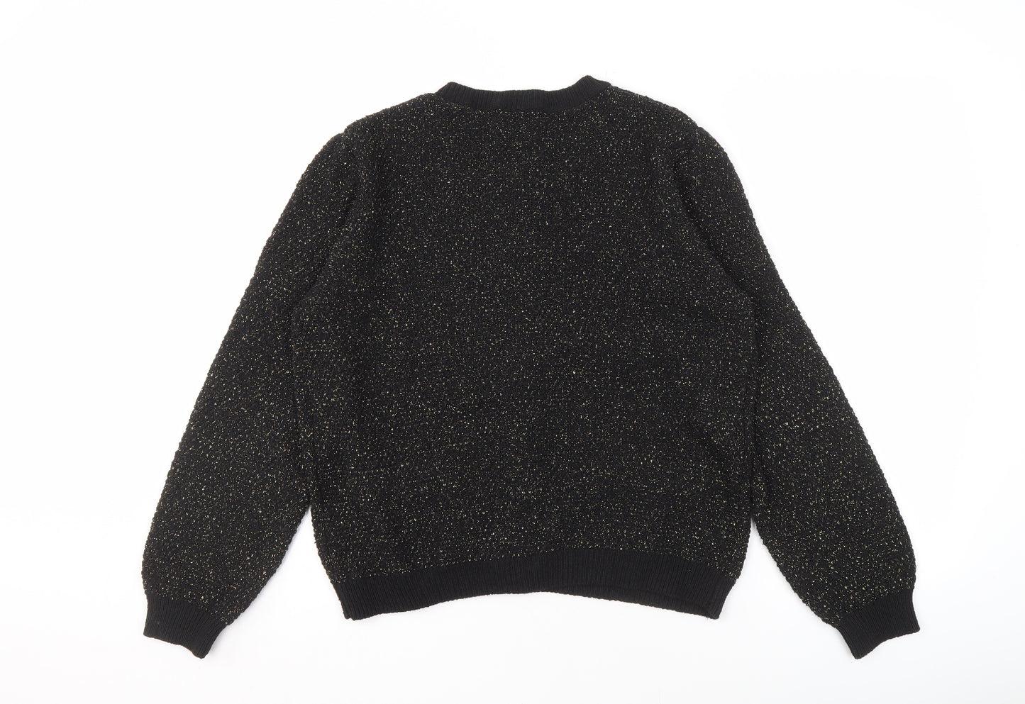 Et Vous Women's Black Cardigan, Size 14, Button Accent