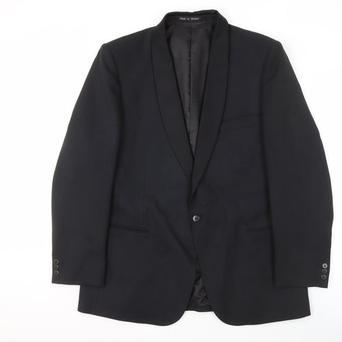 Dunn & Co Men's Black Tuxedo Blazer, Size 44, Formal Wear
