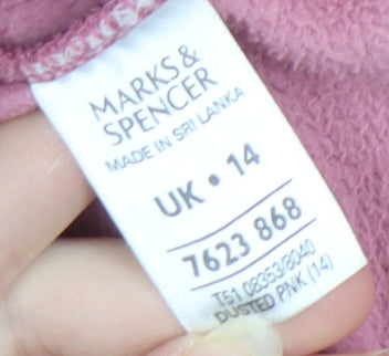 Marks & Spencer Pink Women's Jacket Size 14 Full Zip