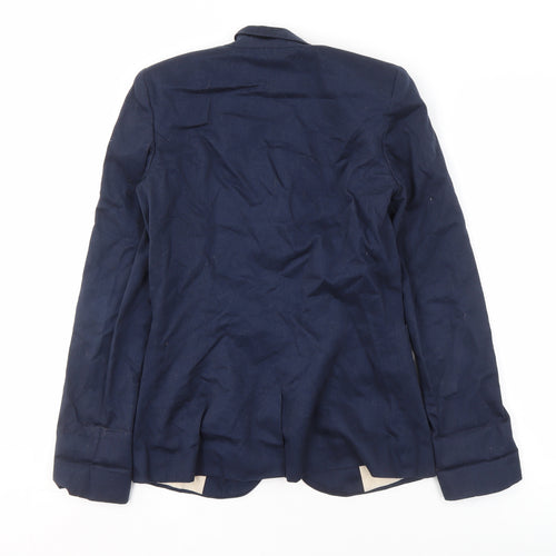 River Island Women's Blue Blazer Size 8 Lined Casual