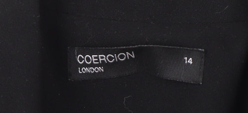 Coercion Women's Black Blazer Size 14 Business Jacket