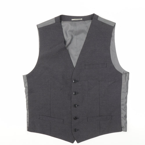 Marks and Spencer Men's Grey Waistcoat 38R Formal