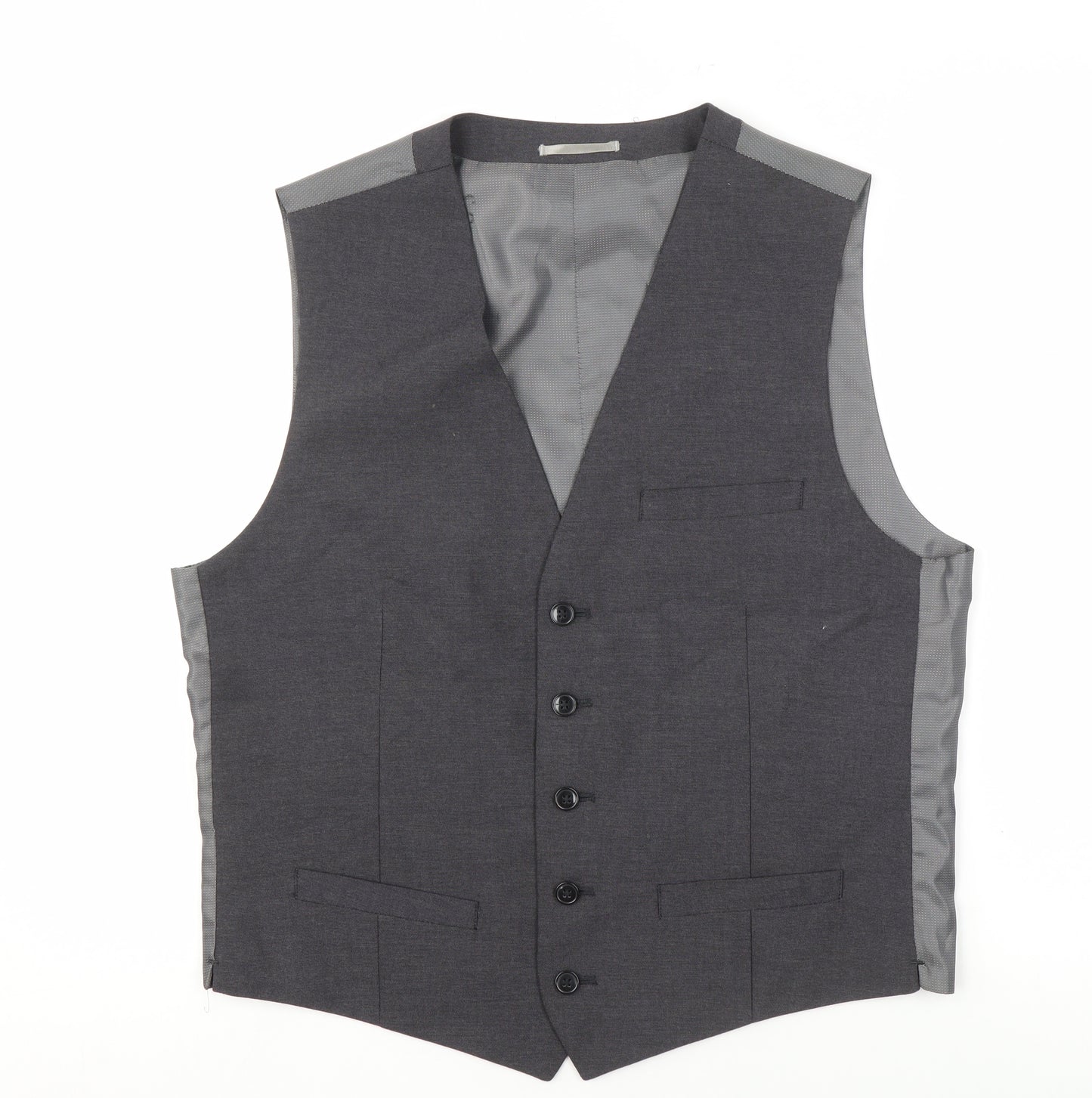 Marks and Spencer Men's Grey Waistcoat 38R Formal