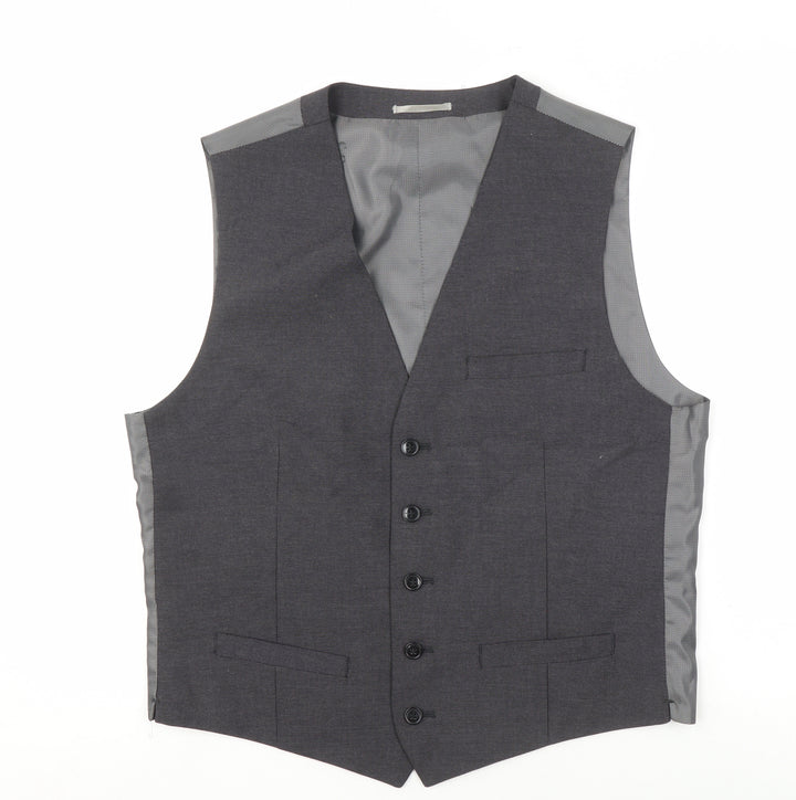Marks and Spencer Men's Grey Waistcoat 38R Formal