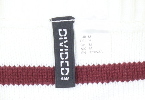 H&M Women's Red White Striped Pullover Jumper Size 12