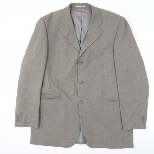 Karl Jackson Men's Grey Blazer, 42 Chest, Regular Fit